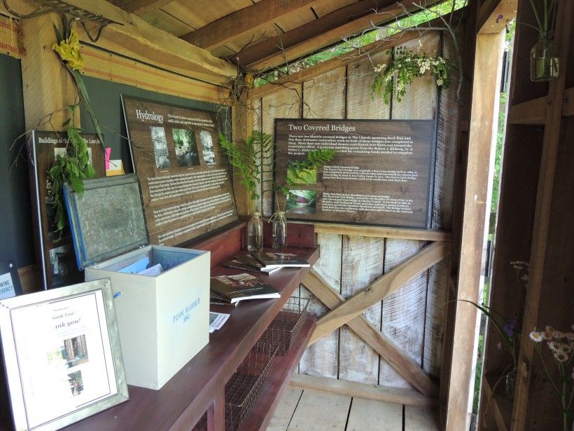 Inside the new Passive Environmental Education Center at the Laurels Preserve