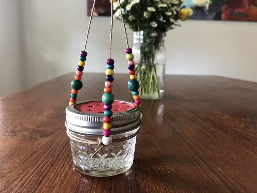 Finished DIY Hummingbird Feeder