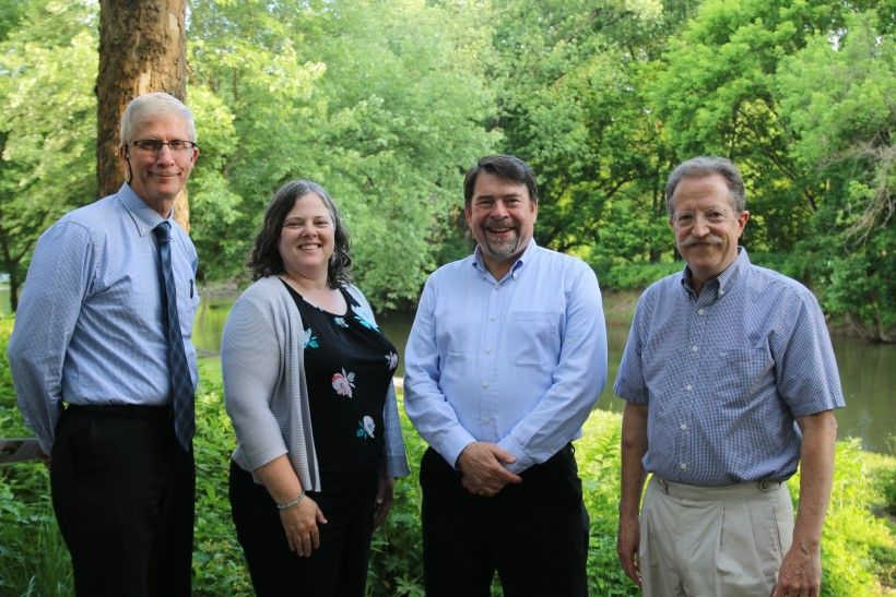 L-R: Daniel Zimmerman, Susan Elks, Robert Graff, and John Theilacker