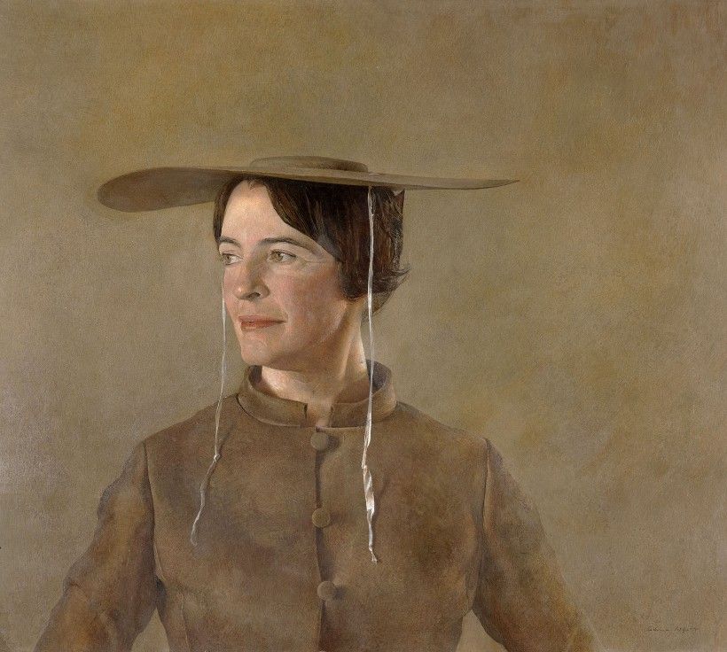 Andrew Wyeth (1917–2009), MAGA’S DAUGHTER, 1966, tempera on panel. Andrew and Betsy Wyeth Collection. © Andrew Wyeth/ARS, NY.