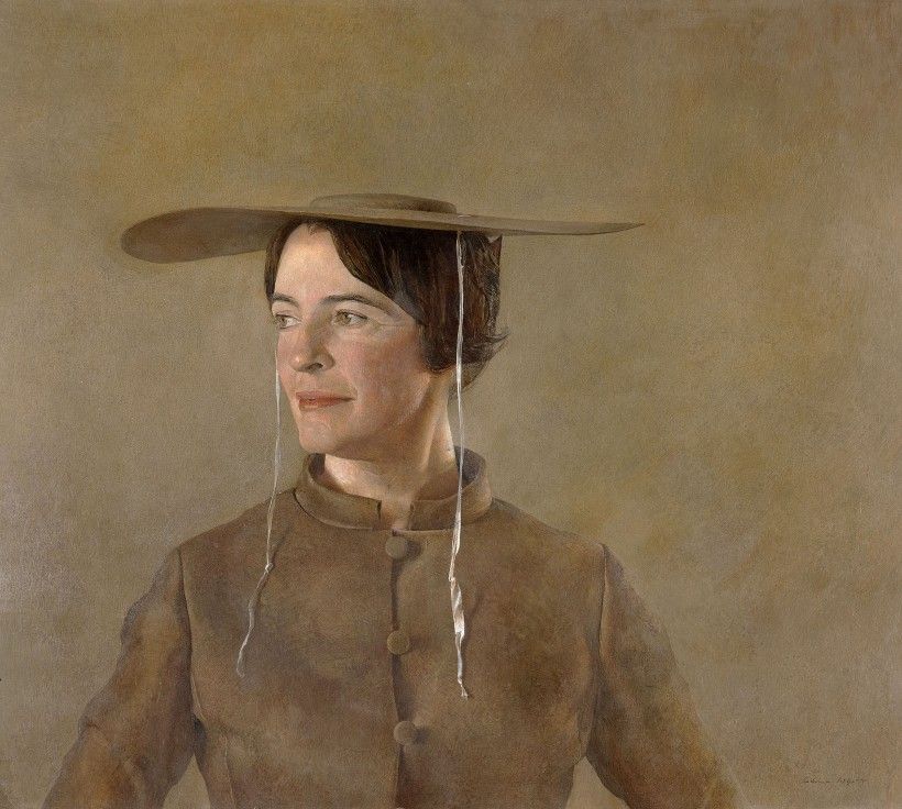 Andrew Wyeth (1917 - 2009), Maga's Daughter, 1966, tempera on panel. Andrew and Betsy Wyeth Collection. © Andrew Wyeth/ARS, NY. Andrew Wyeth (1917–2009), MAGA’S DAUGHTER, 1966, tempera on panel. Andrew and Betsy Wyeth Collection. © Andrew Wyeth/ARS, NY.