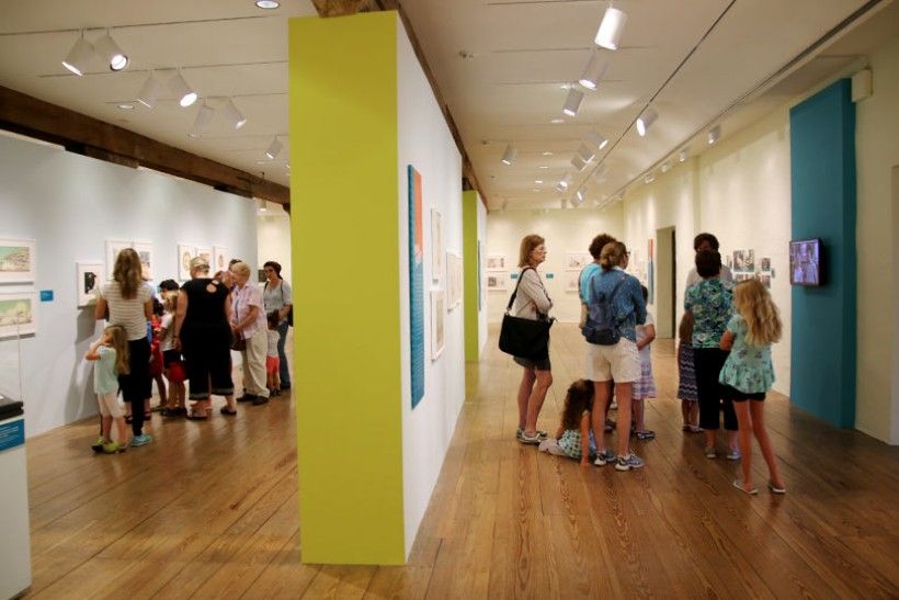 Group in the galleries