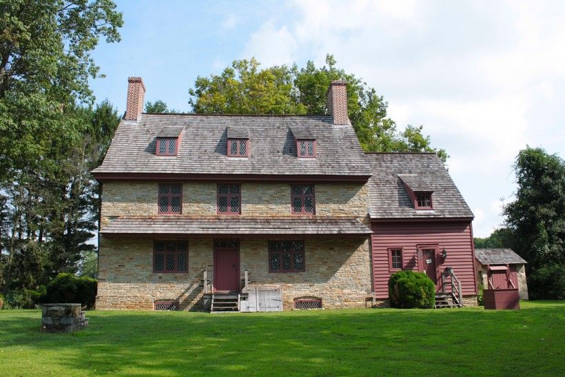 The Brinton 1704 House, August 2019. Photo credit: Stephanie Armpriester, Brandywine Conservancy staff