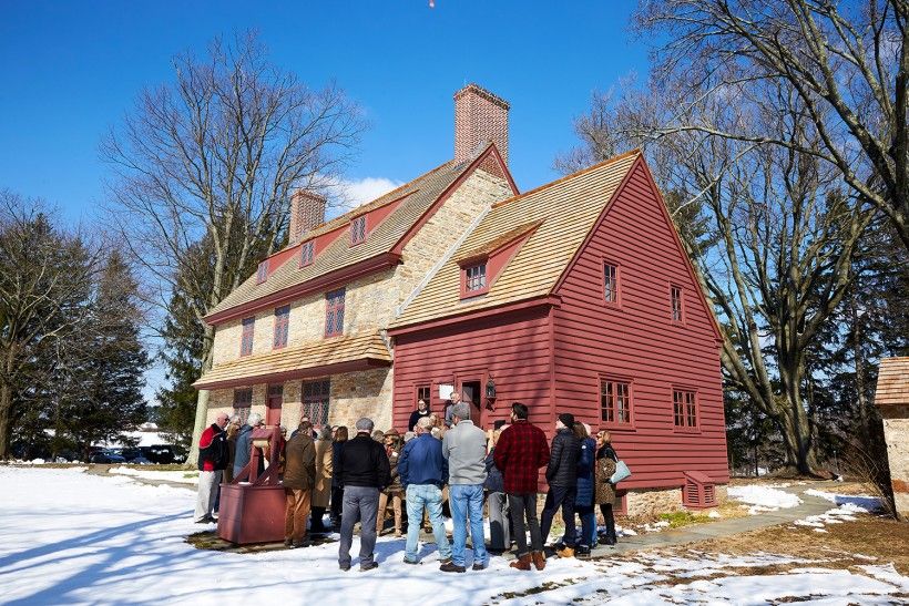 March 2018 Project Celebration Event with the Brinton Association of America, the architects, and the craftsmen involved in the project. Photo credit: Joe Pulcinella Architectural Photographer.