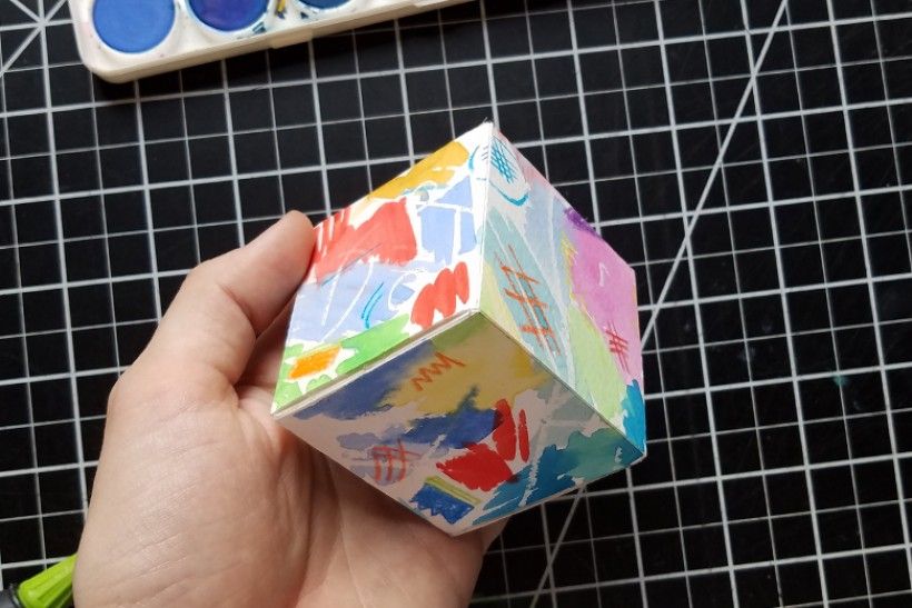 paper platonic solids - step 10