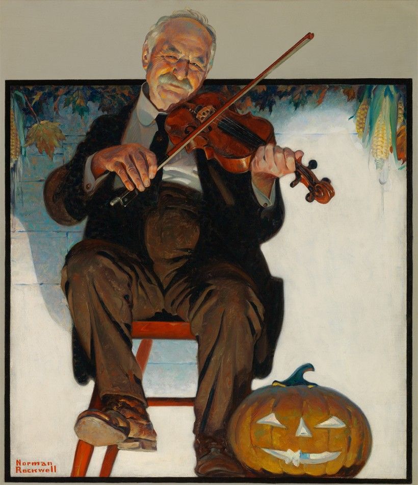 Norman Rockwell (1894-1978). The Fiddler, 1921, oil on canvas, 27 × 23 1/2”. Brandywine River Museum of Art, Gift of Mr. and Mrs. Andrew J. Sordoni III, 2019