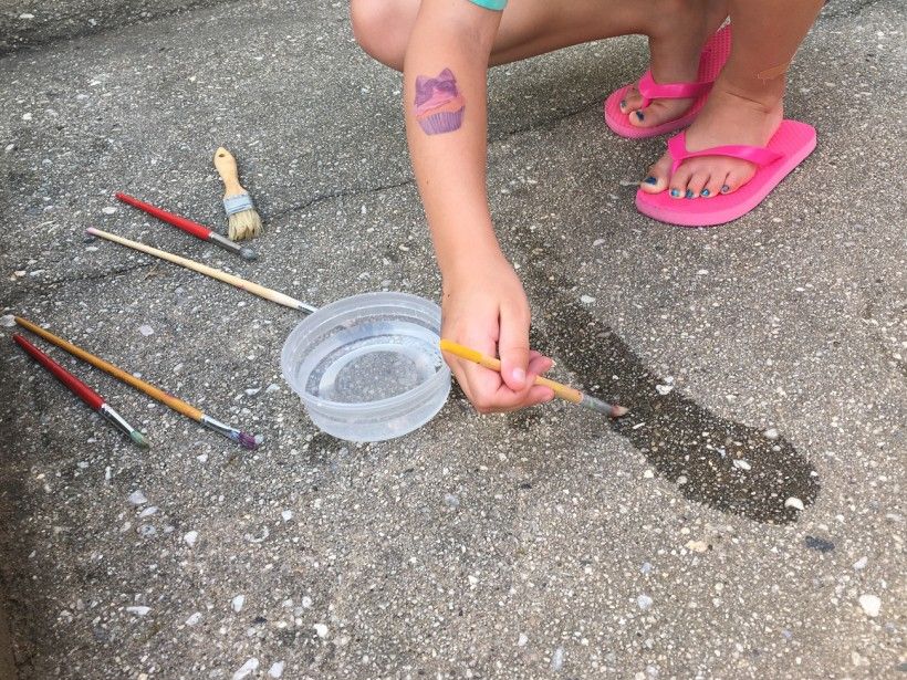 Sidewalk painting