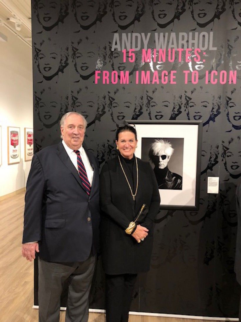 Andrew and Susan Sordoni in the Sordoni Art Gallery at Wilkes University in Wilkes-Barre, PA.