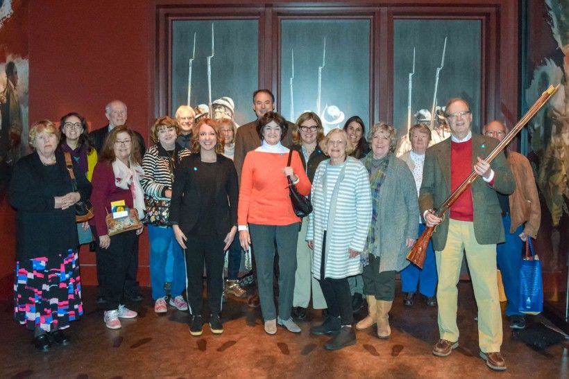 Member trip to the Museum of the American Revolution members at the Museum of the American Revolution