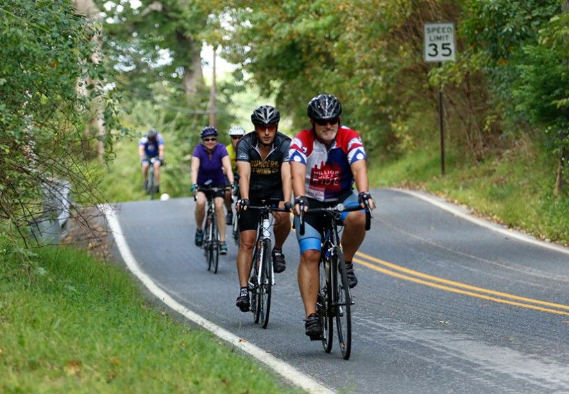 group of bikers