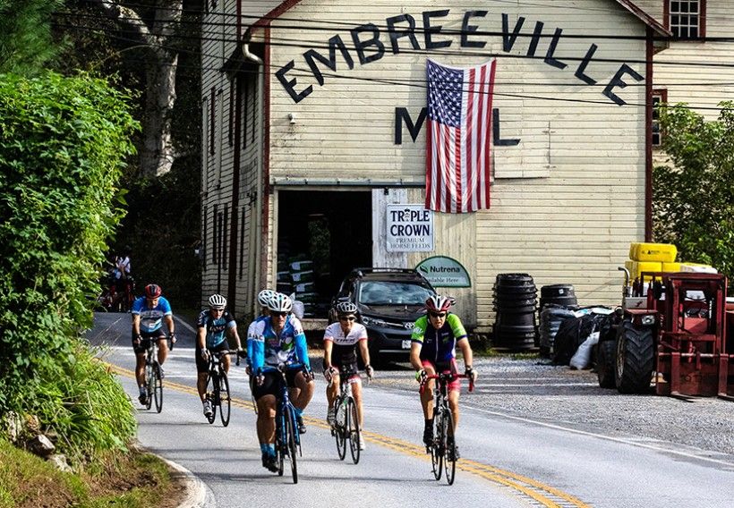 group of bikers