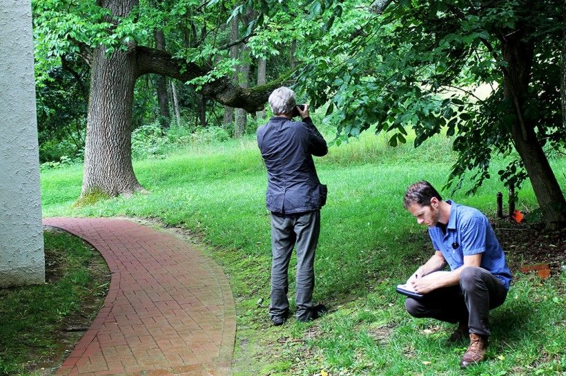 photographing for Gradients at the Andrew Wyeth House and Studio
