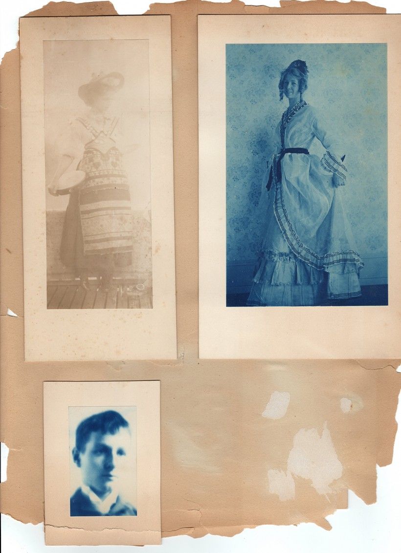 One of the few examples of a nearly complete page that remained in the scrapbook. One of the few examples of a nearly complete page that remained in the scrapbook.
