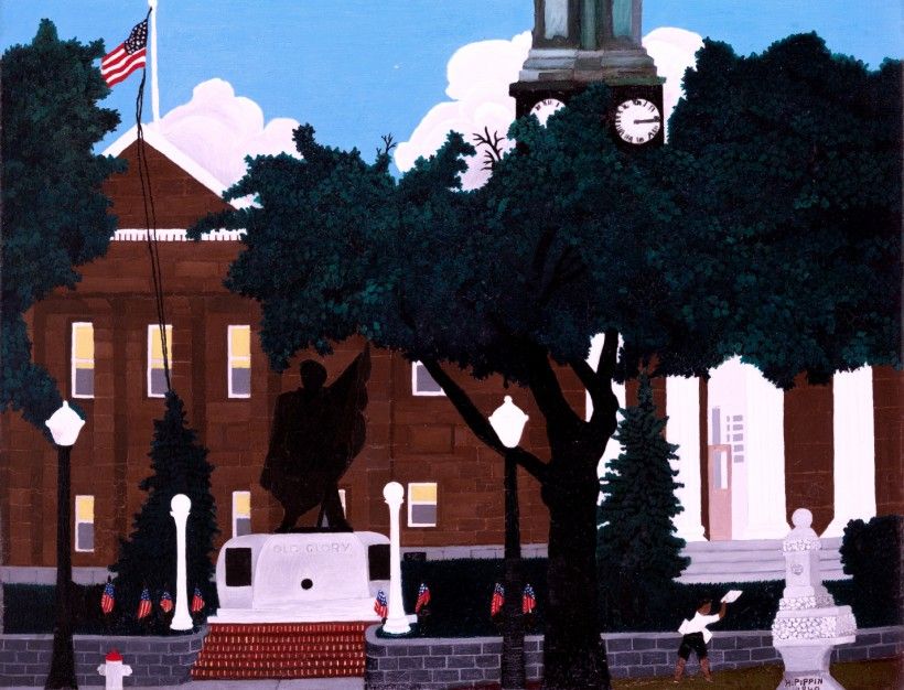 West Chester Court House, 1940 Oil on canvas board, 22 x 28 in. Pennsylvania Academy of the Fine Arts, Philadelphia Bequest of David J. Grossman, in honor of Mr. and Mrs. Charles S. Grossman and Mr. and Mrs. Meyer Speiser, 1979