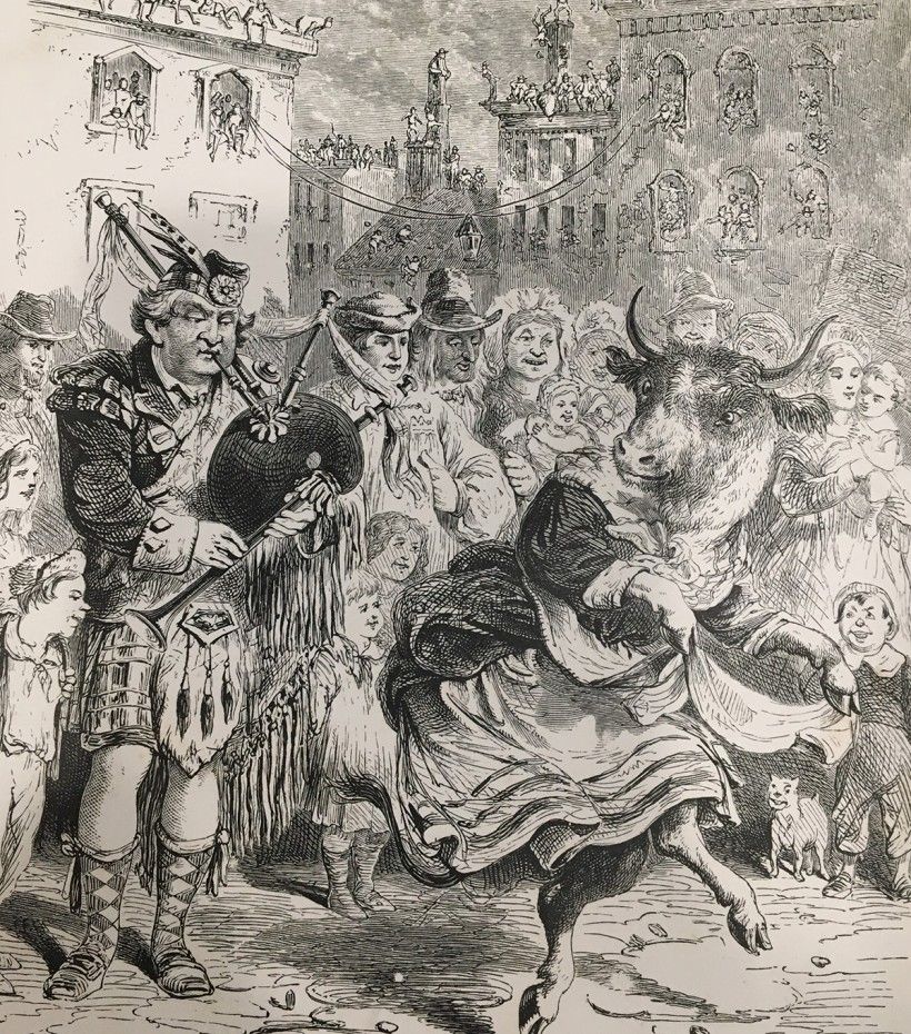 Stephens’ illustration for “Mother Goose’s Melodies” in The Riverside Magazine, February 1867