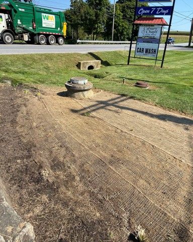 During Phase I photo of a GSI stormwater project