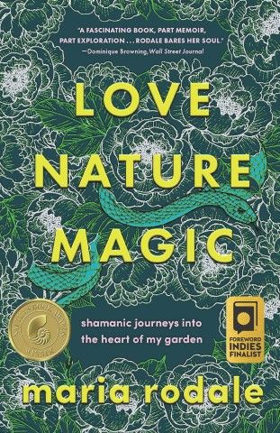 Book cover illustrated with images of flowers