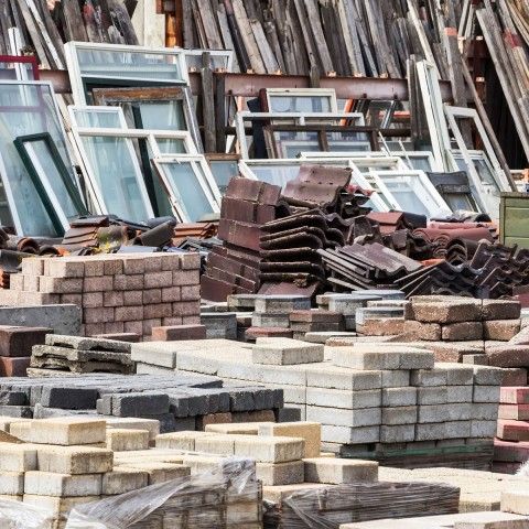 Salvaged construction materials