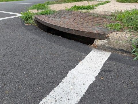 A paved road