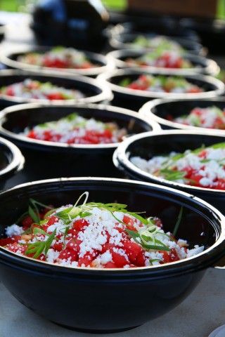 Farm to Table Dinner co-hosted by the Brandywine Conservancy and SIW Vegetables at Hill Girt Farm Watermelon Salad