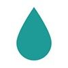 Green water drop icon