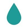 Green water drop icon