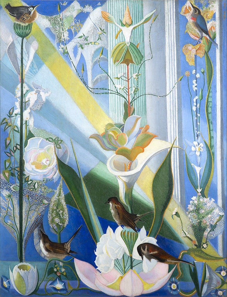 Joseph Stella, Dance of Spring (Song of the Birds), 1924, oil on canvas, 43 3/8 x 32 3/8 in. Kemper Museum of Contemporary Art, Bebe and Crosby Kemper Collection, gift of the Enid and Crosby Kemper Foundation, 2003.03.01. Photo by James Allison Photography