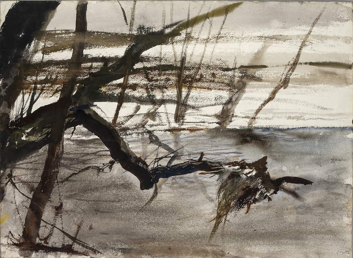 Untitled, 1948, watercolor on paper B0198 Collection of the Wyeth Foundation for American Art 