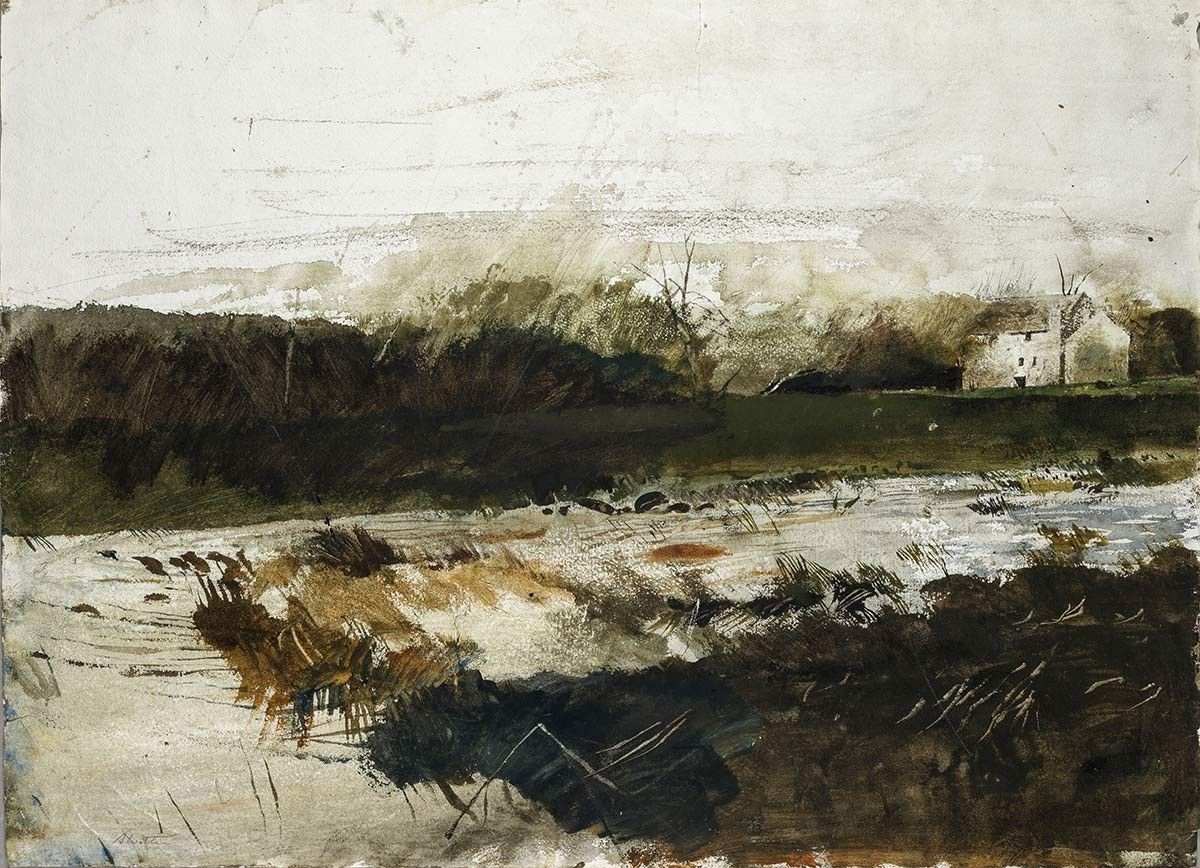 Untitled, 1961 watercolor on paper B0920 Collection of the Wyeth Foundation for American Art 