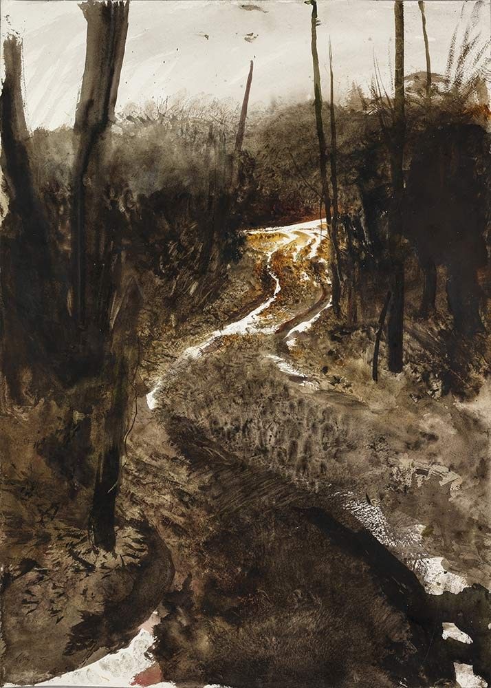 Untitled, 1982 watercolor on paper B2761 Collection of the Wyeth Foundation for American Art 