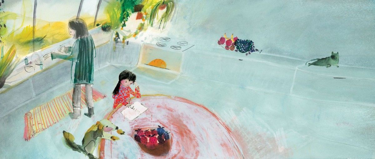 Cindy Derby, illustration for Outside In (written by Deborah Underwood), 2020, watercolor on paper, 18 x 24  inches