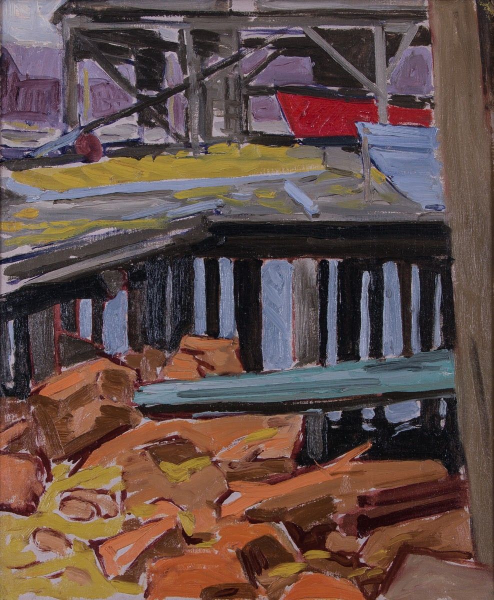 Stuart Davis (1892-1964), Ten Pound Island, 1917. Oil on canvas, 23 x 19 1/8 in. The James Collection, Promised Gift of Janet & William Ellery James to the Cape Ann Museum