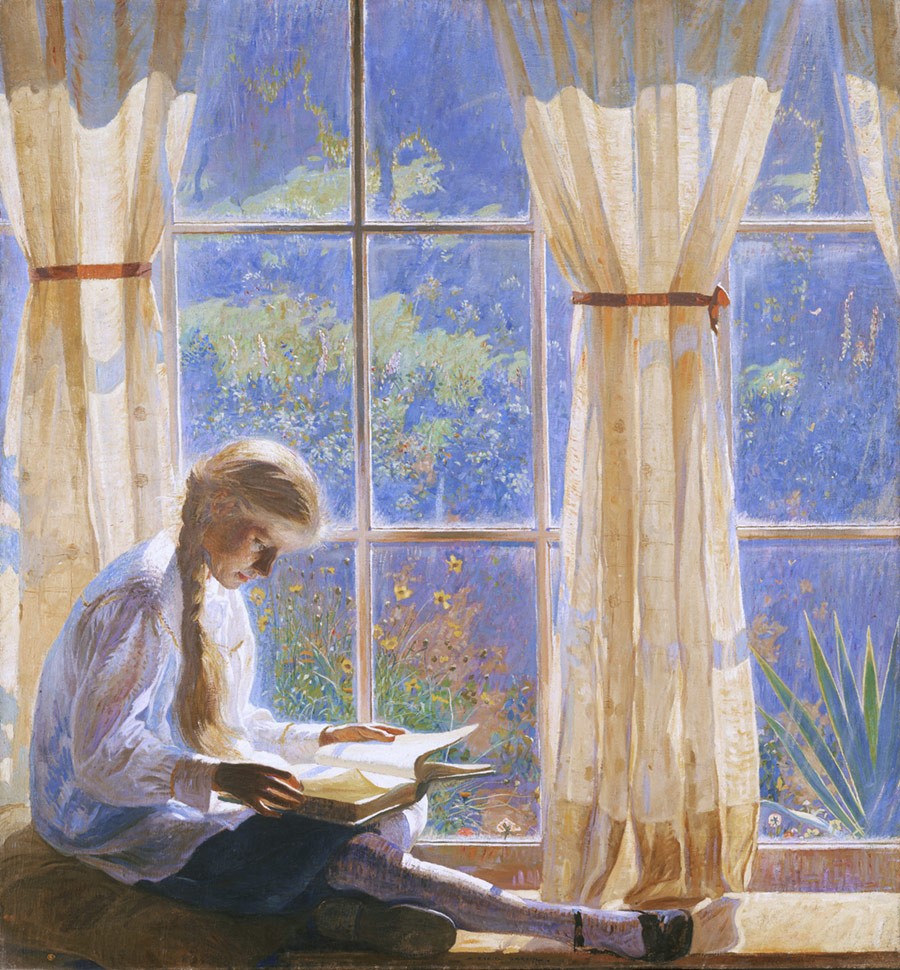 Daniel Garber, The Orchard Window, 1918