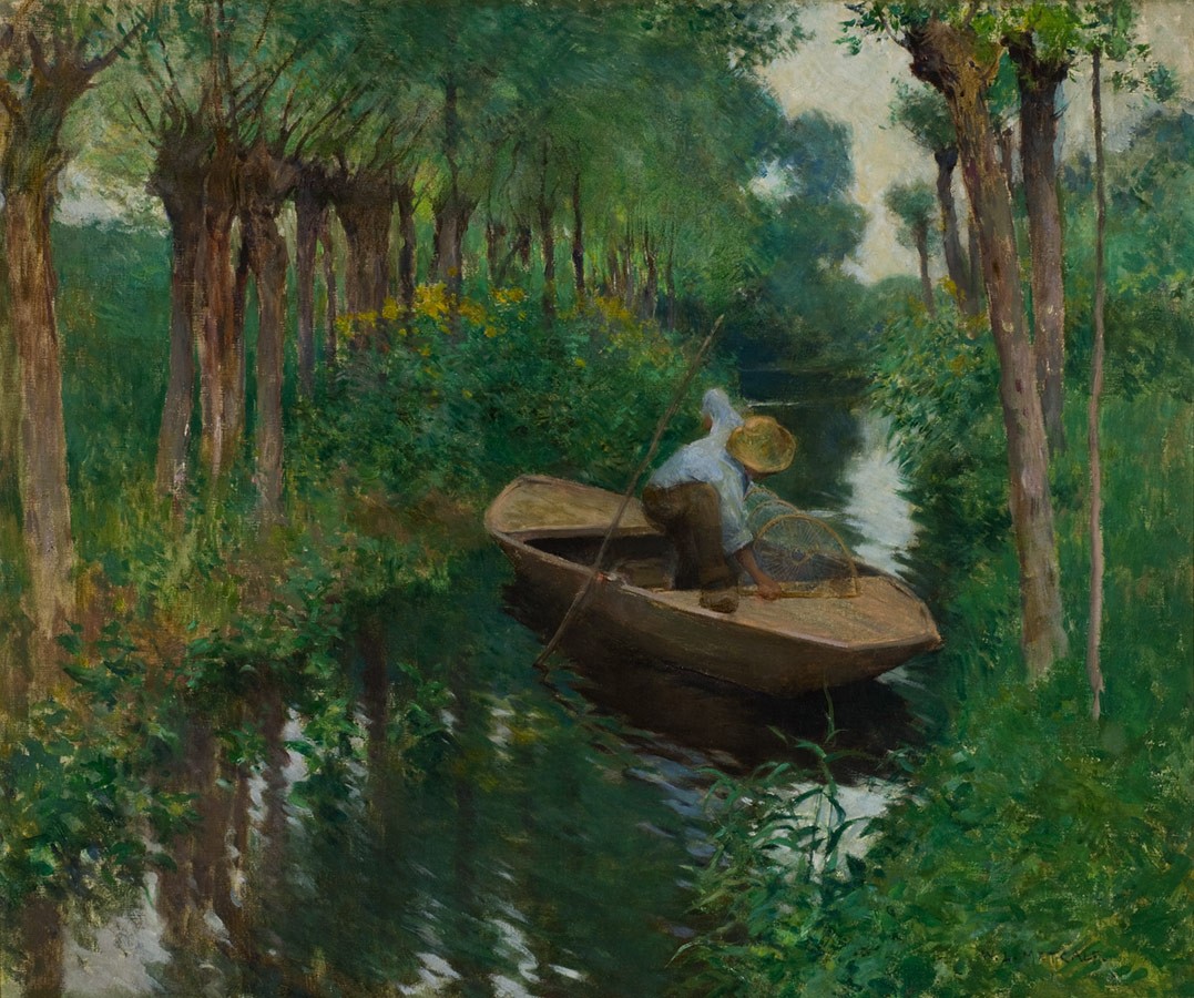 Willard Metcalf, On the River (The Eel Trap), ca. 1888
