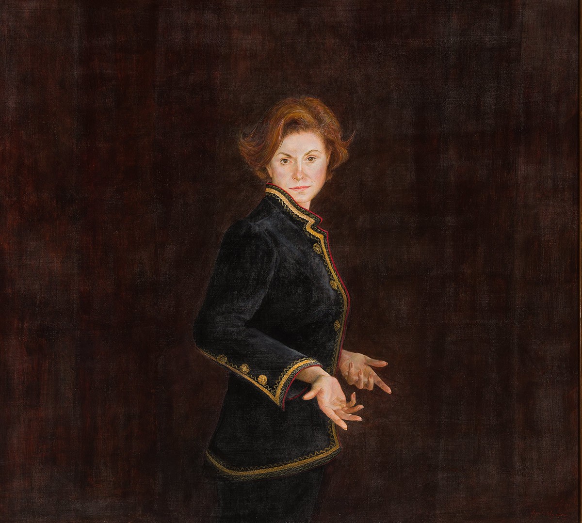 George A. Weymouth (1936-2016), Mrs. Battle, 1991, Egg tempera on panel, Anonymous gift, 2001