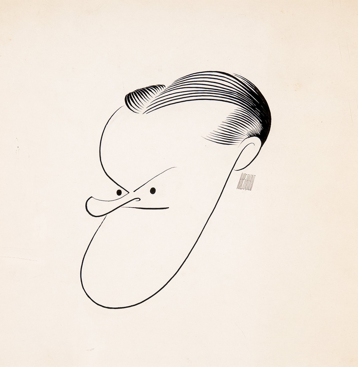 Al Hirschfeld (1903-2003), Bob Hope, 1940s, Ink on paper, Museum purchase, 2010