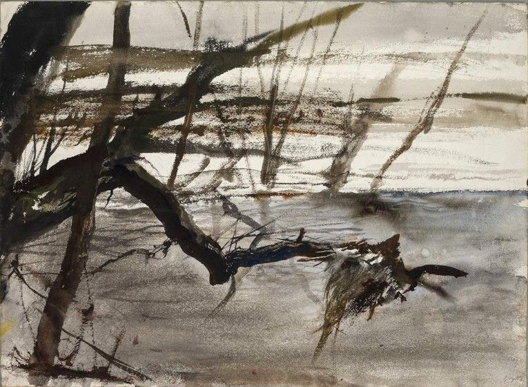 Andrew Wyeth, Untitled, 1948, watercolor on paper, B0198. Collection of the Wyeth Foundation for American Art
