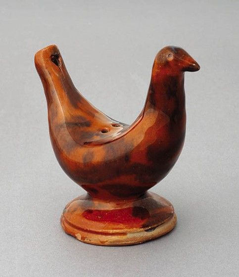 Bird whistle, John Dry (or Drey), Dryville Pottery, Berks County, Pennsylvania, 1809. Signed “John / Drey / 1809.” Winterthur, bequest of Henry Francis du Pont. Photo: Jim Schneck.