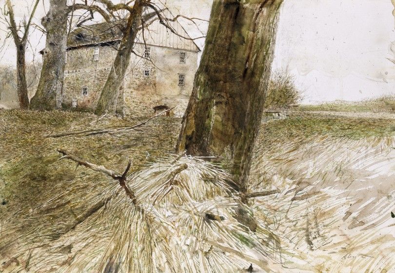 Andrew Wyeth, Noah’s Ark Study, 2004, watercolor on paper. Collection of the Wyeth Foundation for American Art B4033 © Wyeth Foundation for American Art/Artists Rights Society (ARS), NY