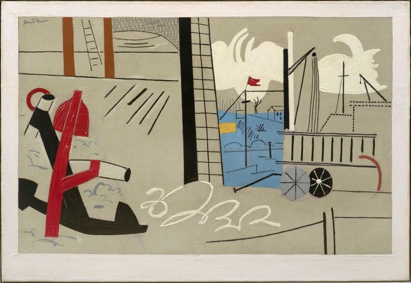 Stuart Davis (1892-1964), Anchors, 1930. Oil on canvas, 22 x 32 1/8 in. The J. Jeffrey and Ann Marie Fox Foundation