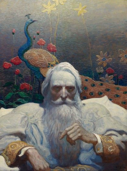 N.C. Wyeth (1882-1945), Captain Nemo, 1918. Oil on canvas, 40 3/16 x 30 1/8 in. The Andrew and Betsy Wyeth Collection