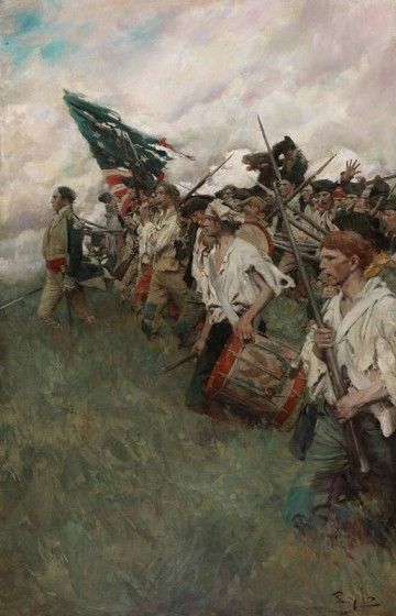 Howard Pyle, Nation Makers, ca. 1902. Oil on canvas, 40 1/4 x 26 in. Purchased through a grant from the Mabel Pew Myrin Trust, 1984