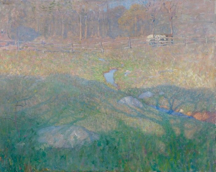 N.C. Wyeth (1882–1945), Late Spring Morning, ca. 1915/1917, oil on canvas, 31 3/4 × 39 7/8 in. Gift of Carolyn Wyeth in memory of her dog "Husky", 1976