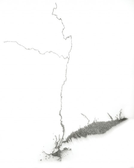 Maya Lin, Pin River - Hudson, 2009