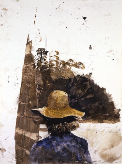 Andrew Wyeth (1917–2009), 747 Study, 1980 watercolor on paper. The Andrew and Betsy Wyeth Collection