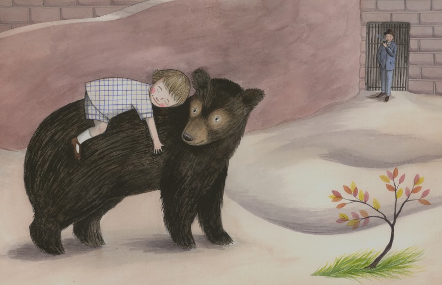 Illustration by Sophie Blackall for Finding Winnie: The True Story of the World’s Most Famous Bear, written by Lindsay Mattick (Little, Brown Books for Young Readers, 2015)  © Sophie Blackall
