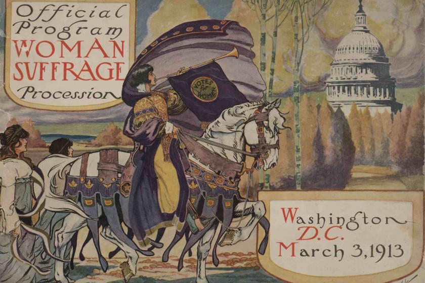 Official Program, Women’s Suffrage Demonstration in Washington, D.C., 1913. Image courtesy of Library of Congress.