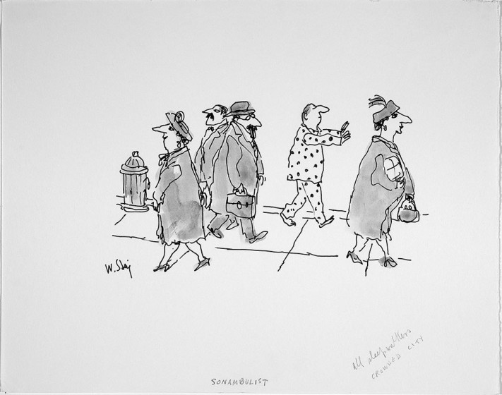 William Steig (1907-2003), Somnambulist, circa 1980