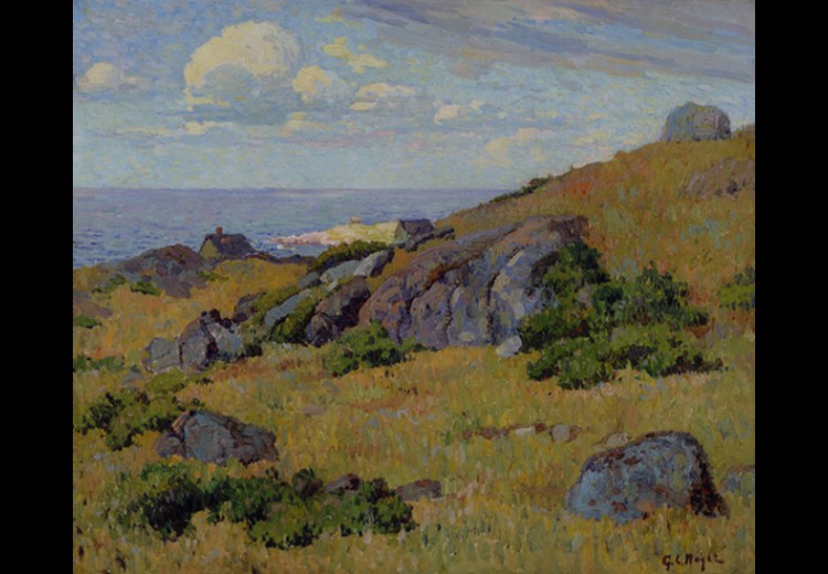 George L. Noyes, Annisquam Landscape, ca. 1900-1910, oil on canvas. Collection of the Brandywine River Museum of Art, Museum Volunteers' Purchase Fund,1998.