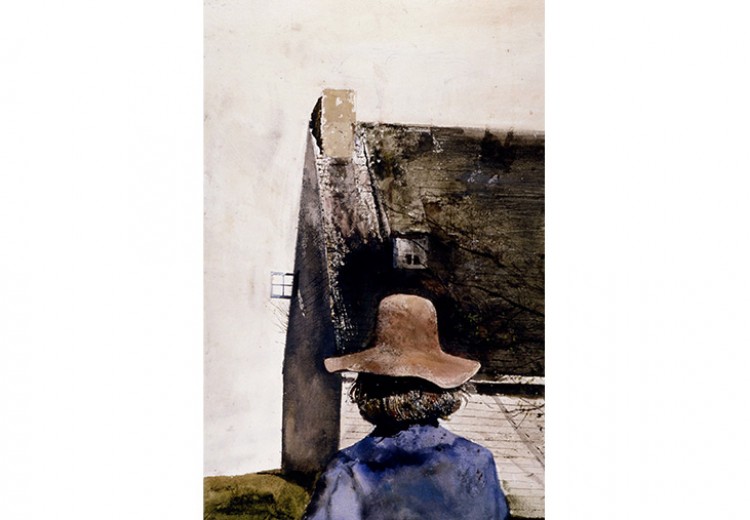 Andrew Wyeth, 747 Study, 1980 watercolor on paper. The Andrew and Betsy Wyeth Collection